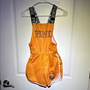 PINK Victoria's Secret Kids Bright Orange Overalls